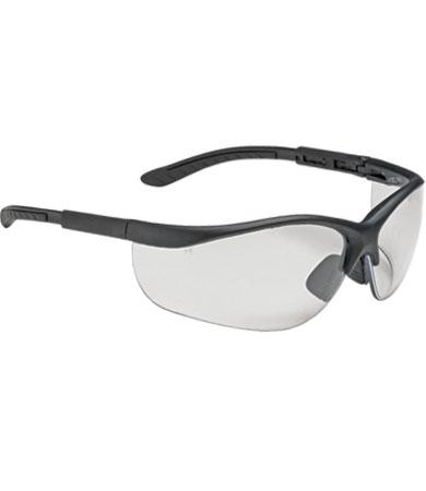 PIP Hi-Voltage AC™ Clear Anti-Scratch/Anti-Fog Coated Lens Black Frame Semi-Rimless Safety Glasses