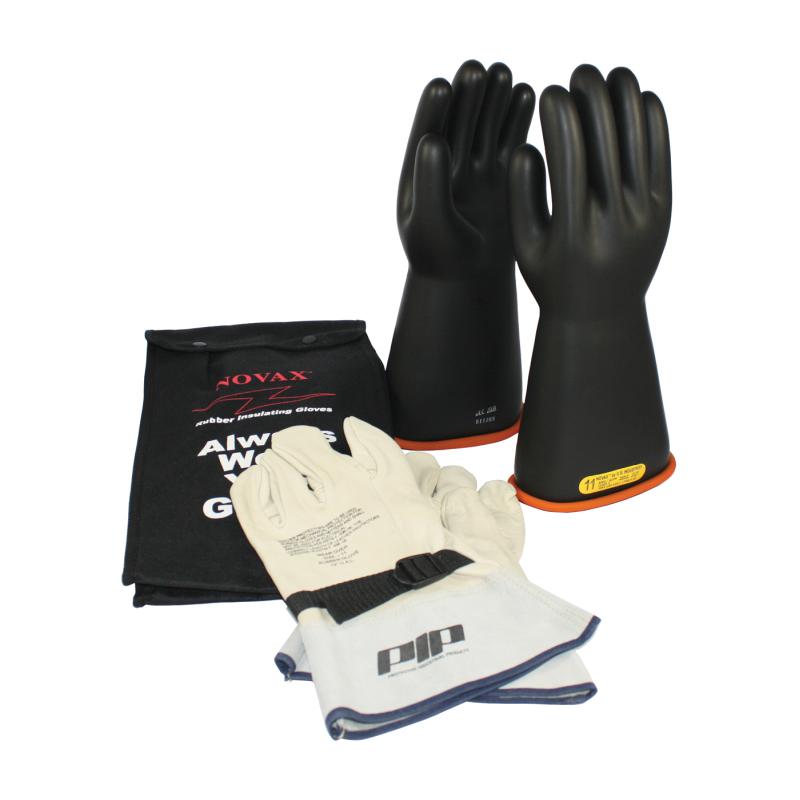 PIP Novax® 14 Black/Orange Class 2 Electrical Gloves Safety Kit