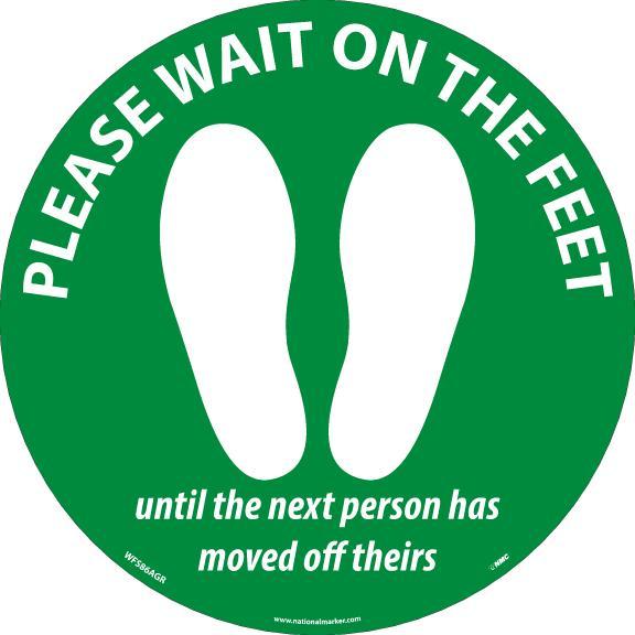 PLEASE WAIT ON THE FEET, GREEN