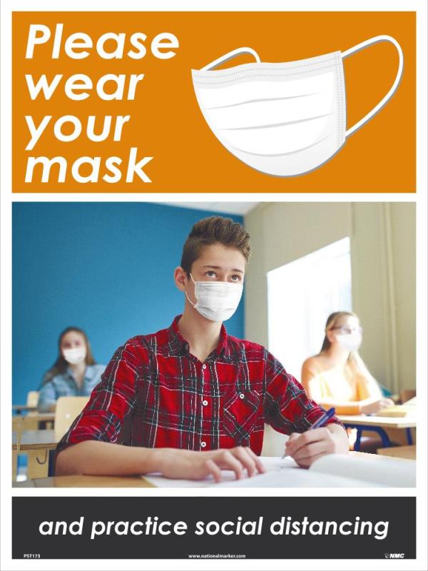 PLEASE WEAR YOUR MASK POSTER (STUDENTS)