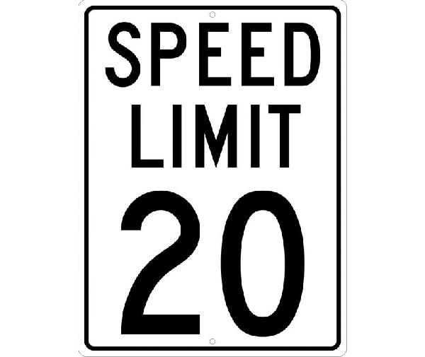 SPEED LIMIT 20 SIGN - Mutual Screw & Supply
