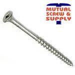 Square Drive Bugle Head #17 Point 1/2 Threaded 18/8 Stainless Steel Deck Screws