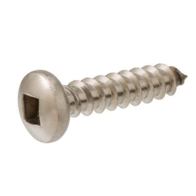 Square Drive Pan Head Steel Zinc Plated Type A Sheet Metal Screws