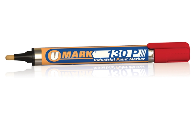 U-Mark 130P Industrial Paint Marker- 12 Pack: Black